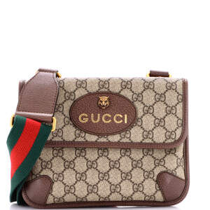 Gucci Small Neo Vintage Flap Messenger GG Coated Canvas